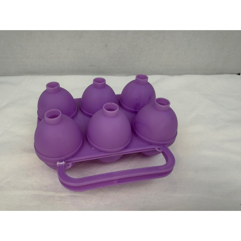 Vintage Jell-O Egg Jigglers Mold Purple Plastic 6 Cavity Easter Egg Maker